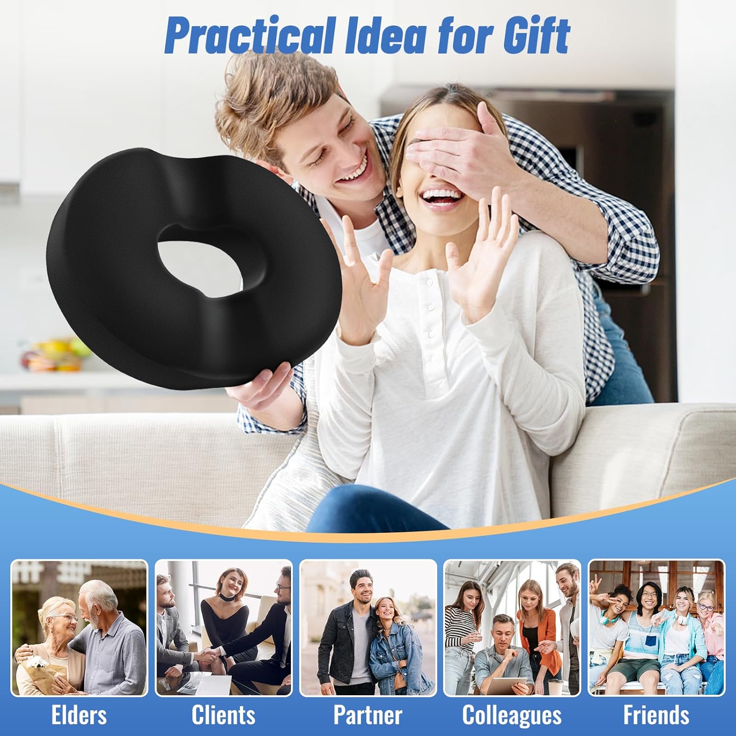 Welnax™ Donut Pillow Seat Cushion Chair Pad