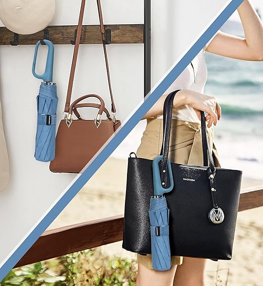 Umbrella with Novelty Carabiner Handle