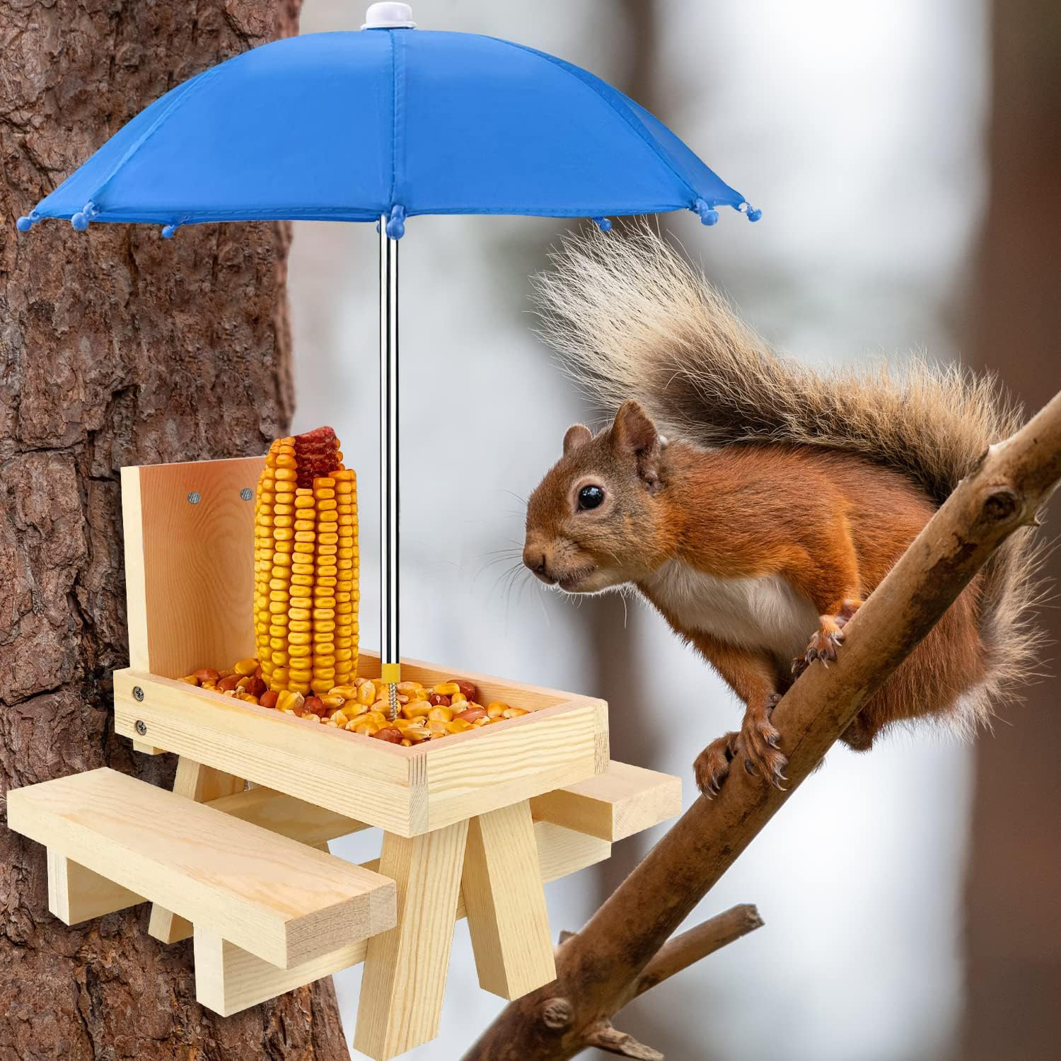 Squirrel Feeder Picnic Table