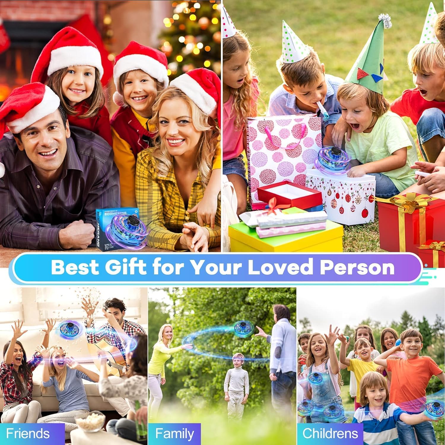 Mini UFO Hand Operated Mini Drone - Flying Ball Toys