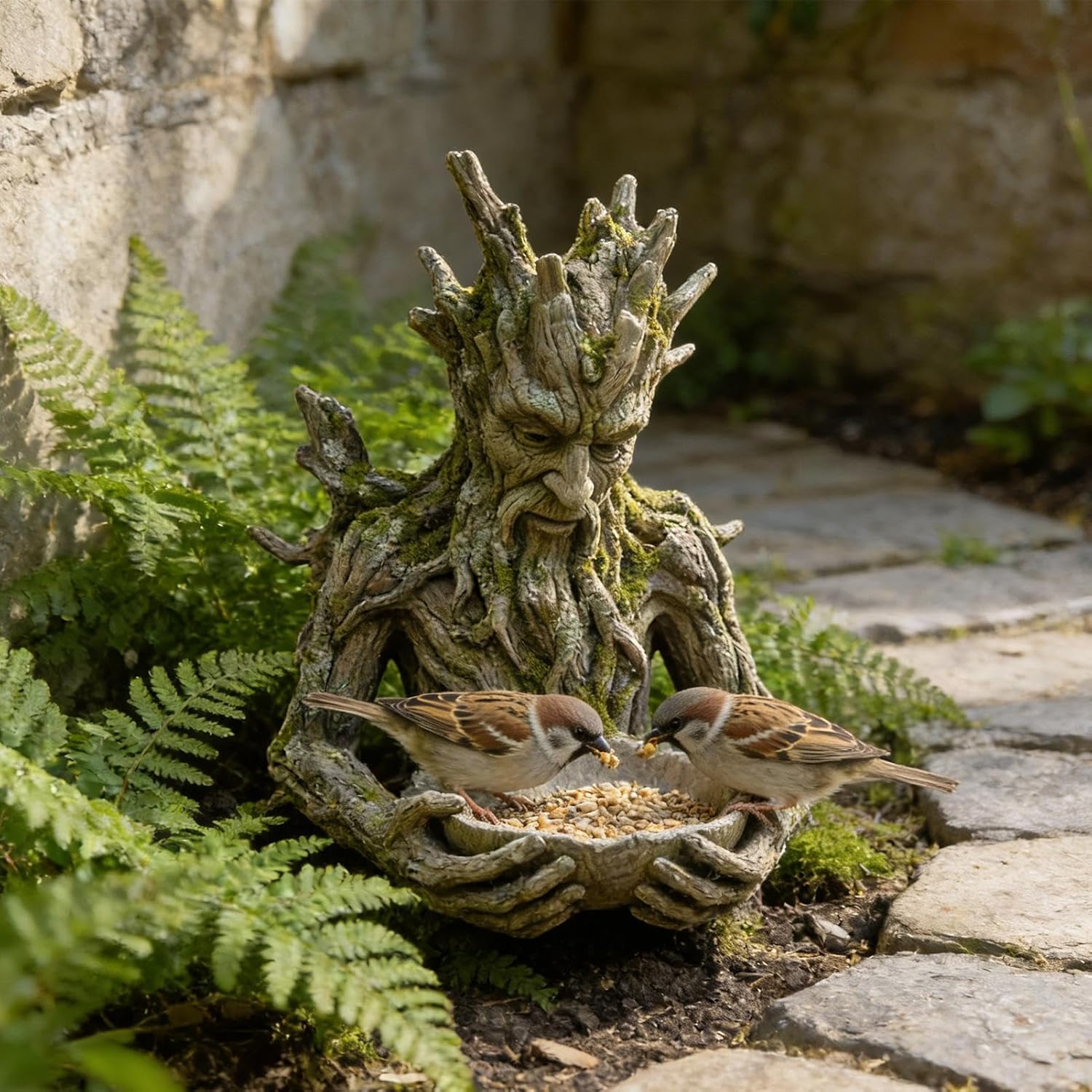 Bring Magic Home — A Guardian That Feeds Birds & Warms Your Garden - Not just a feeder. A quiet presence that stays.