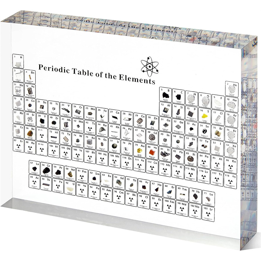 🔥LAST DAY 49% OFF - Periodic Table of Elements（Contains 83 Real Element Samples）🔥