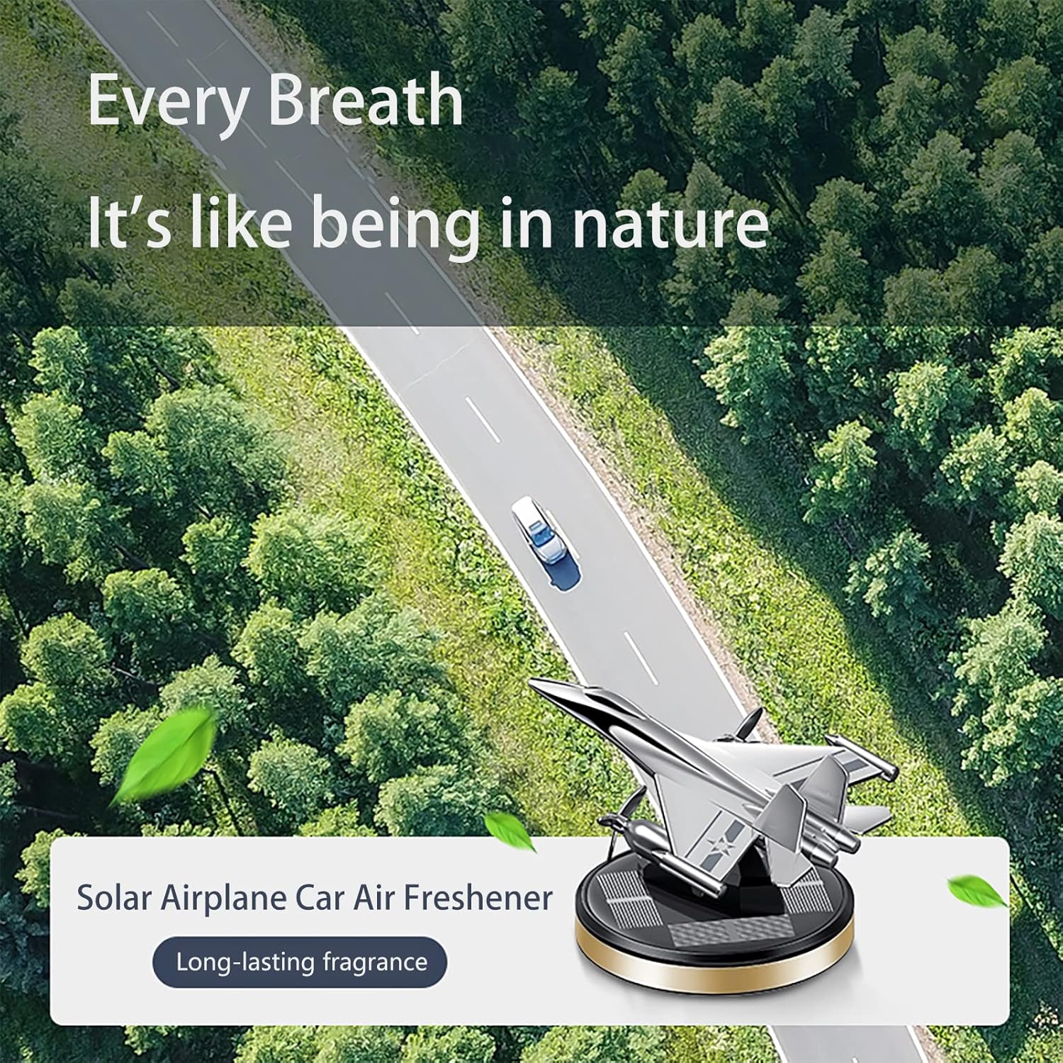 Solar Rotating Radar Rocket Launcher Car Decoration