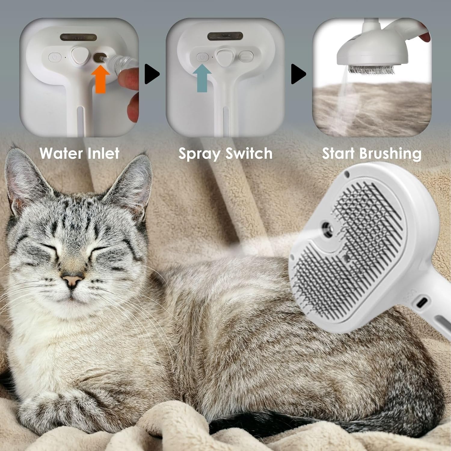 Remove Static Flying Hair Pet Grooming Brush