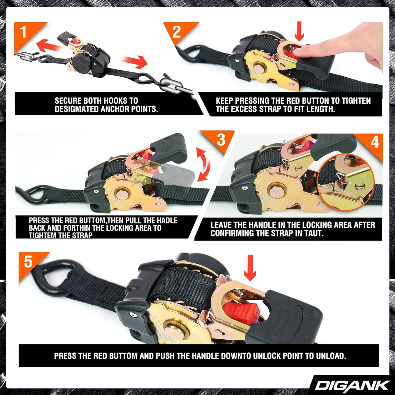 🔥Hot Sale-Auto Ratchet Strap