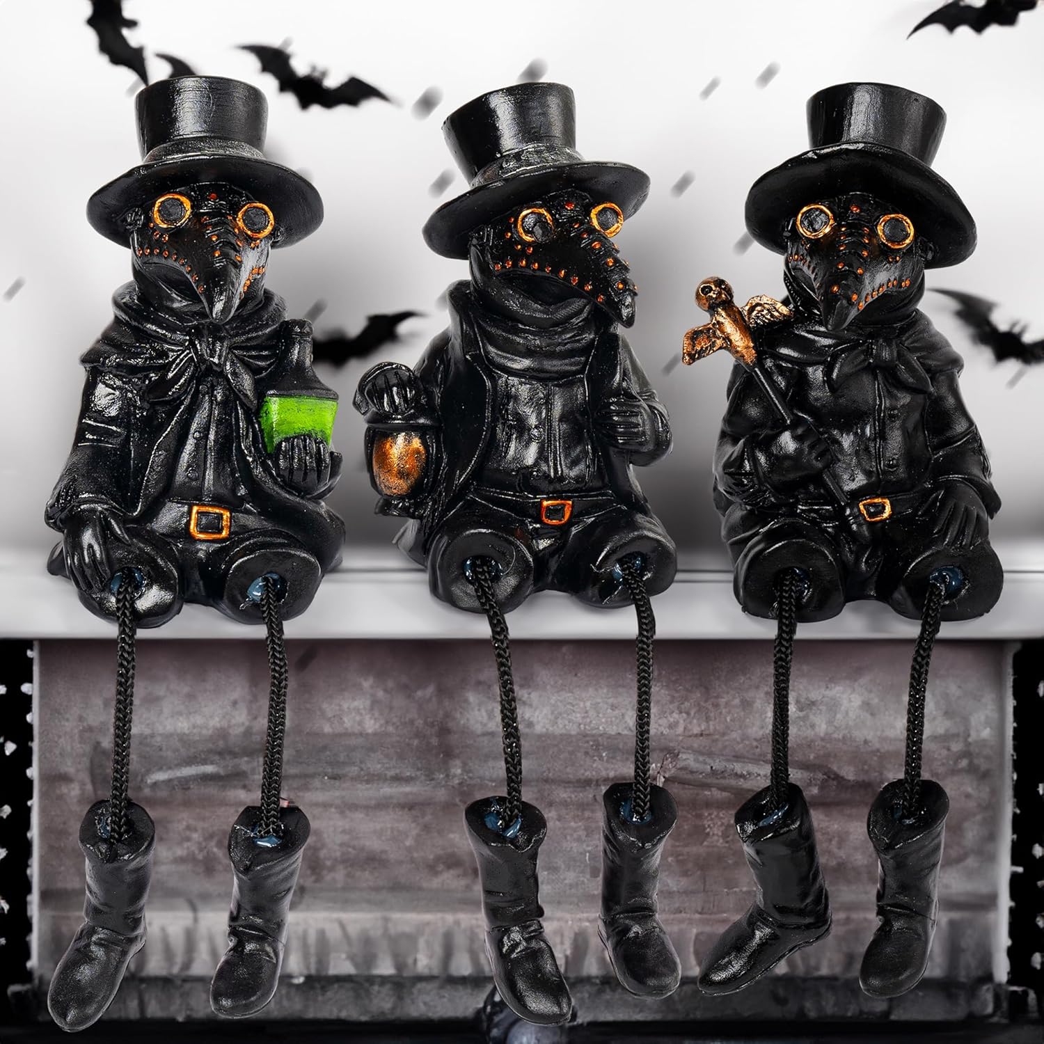 3 Pcs Halloween Plague Doctor