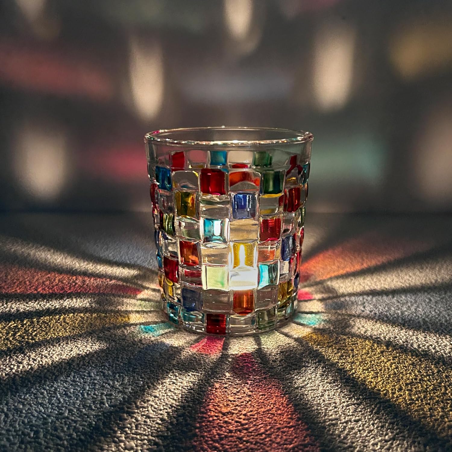 Colorful Whiskey Glass