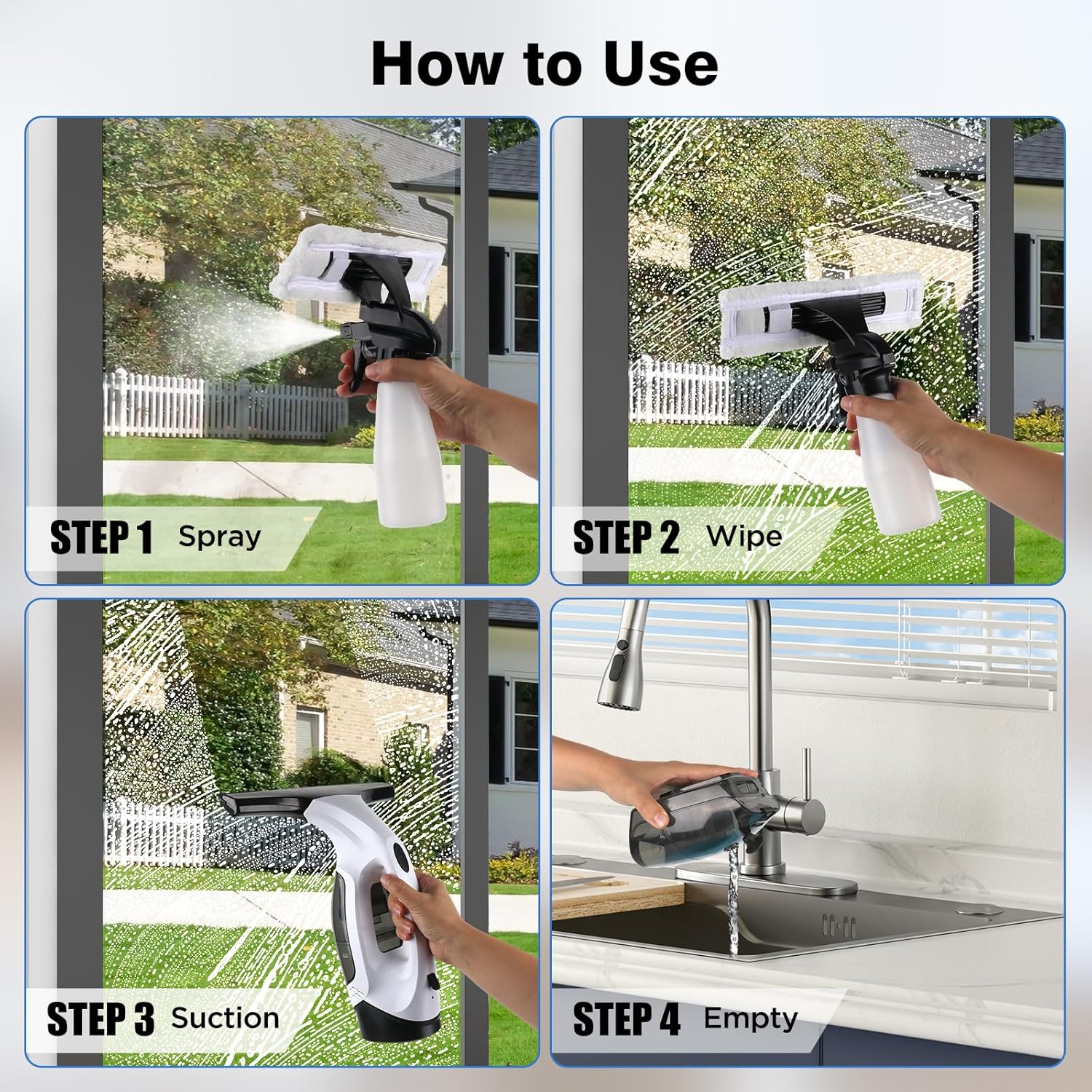 Cordless Window Vacuum Squeegee ✨