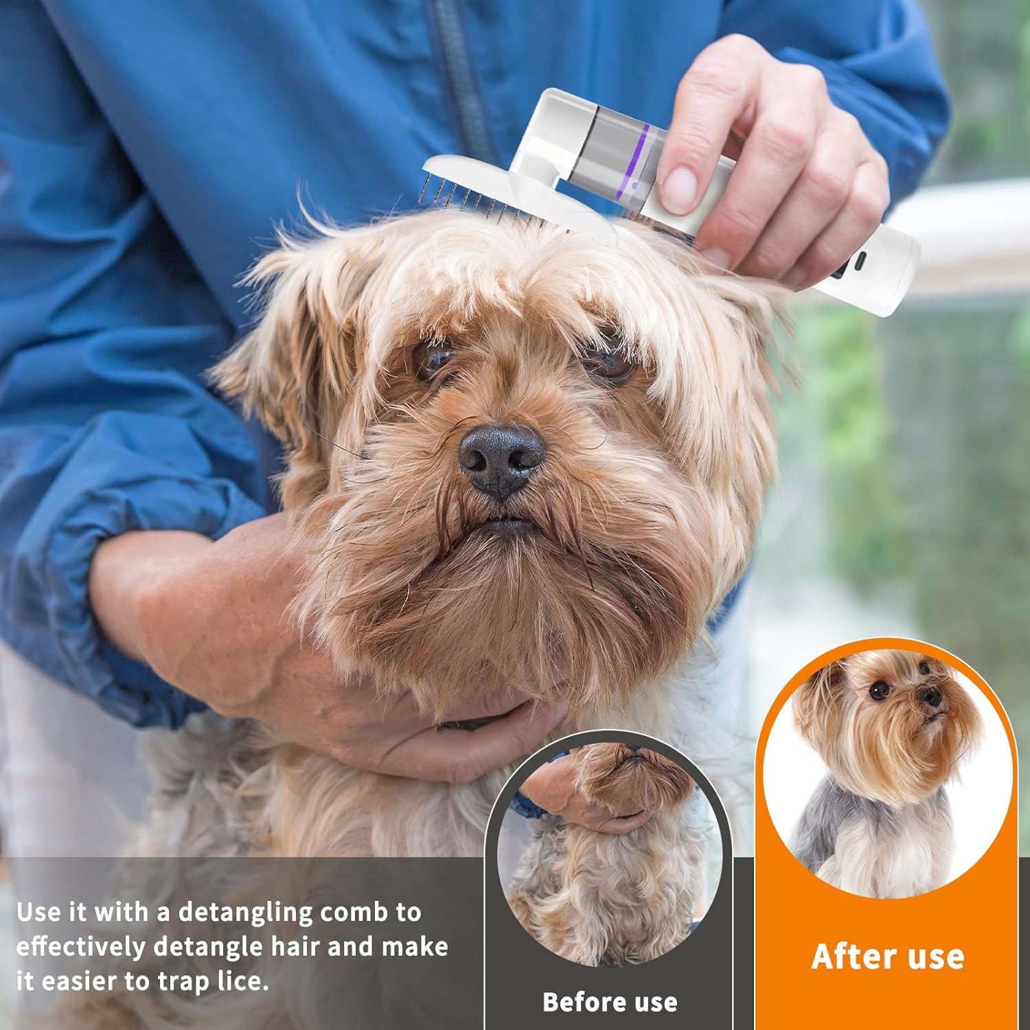 Petsume™ Wireless Electric Lice & Flea Comb