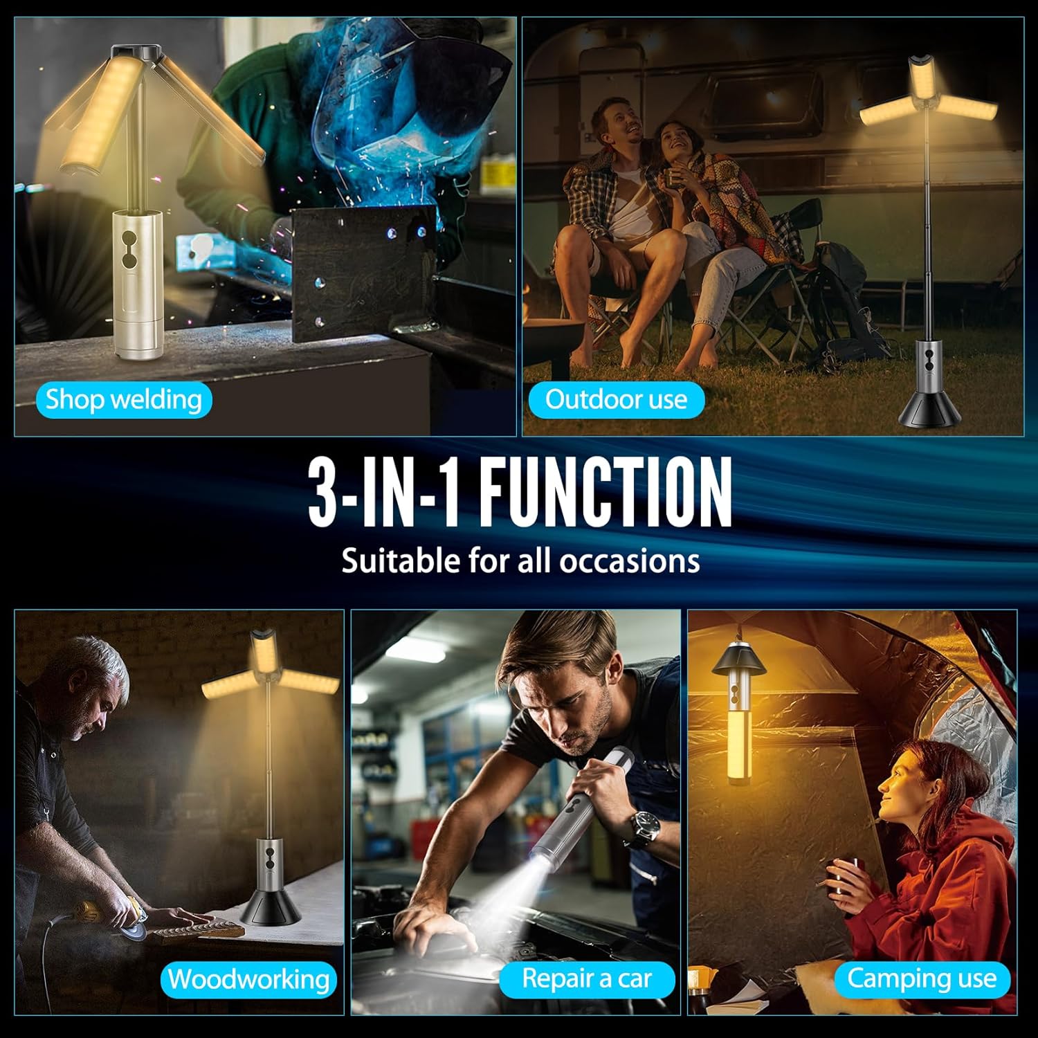 Rechargeable LED Camping Telescopic Light