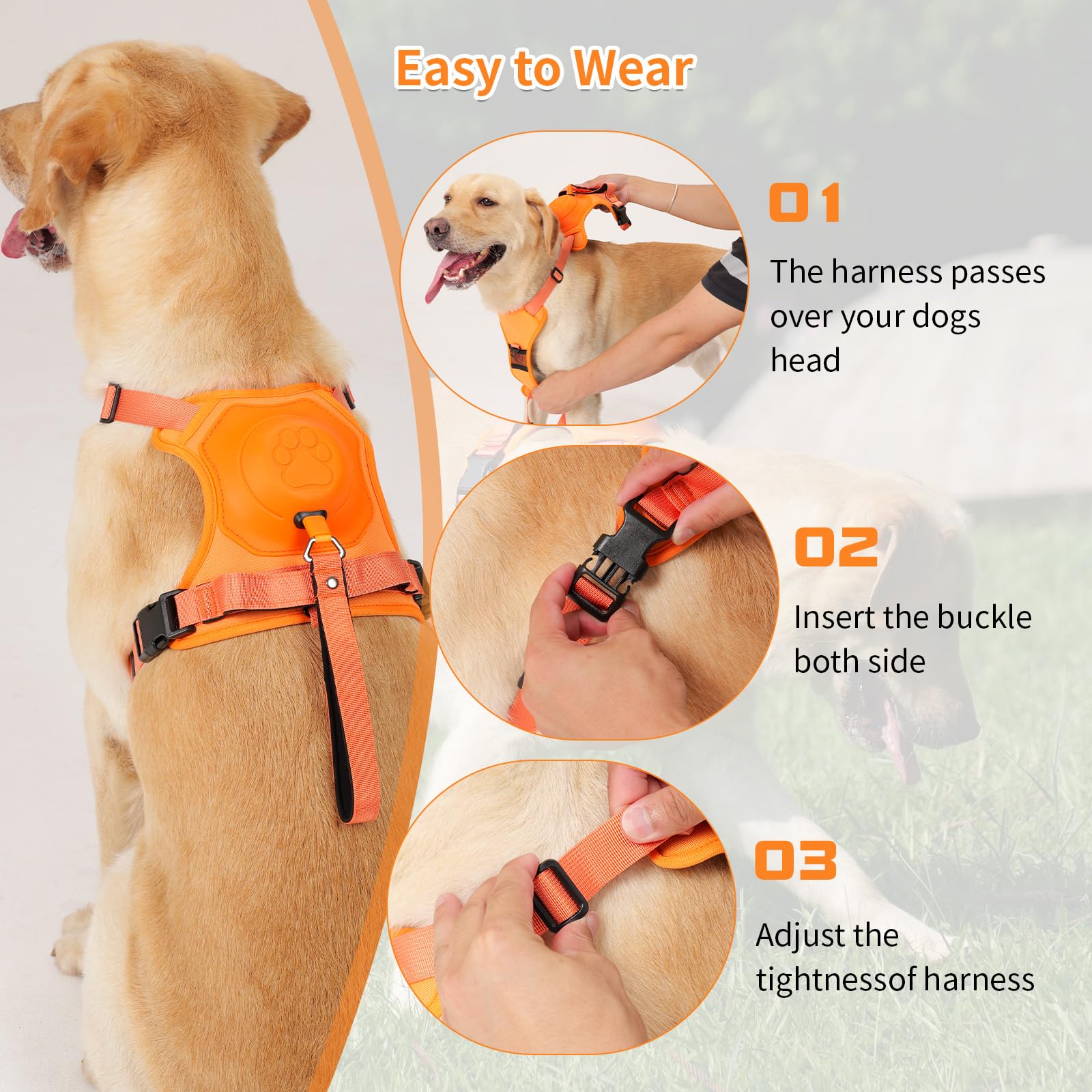 🔥HOT SALE - Dog Harness and Retractable Leash Set All-in-One