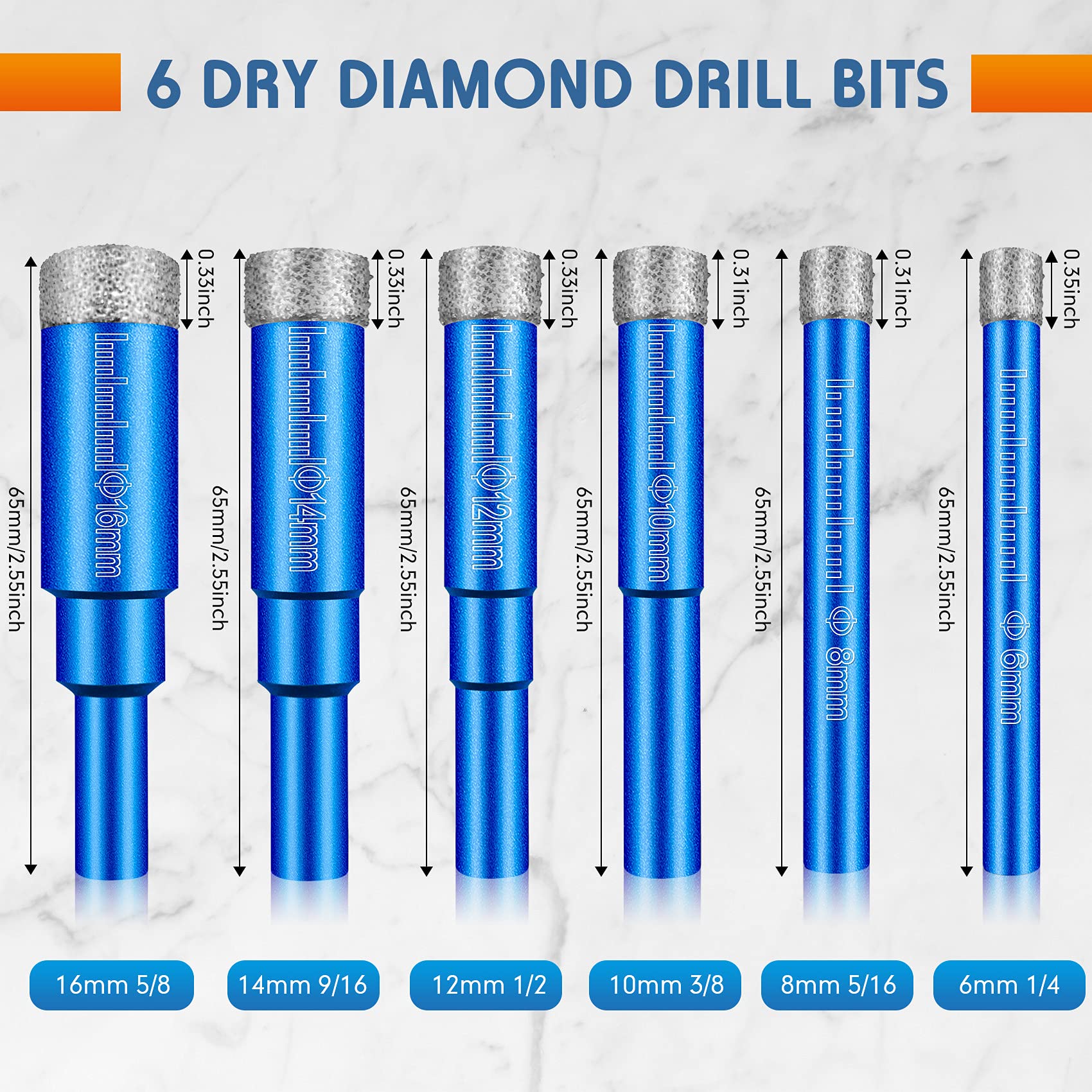 (🔥HOT SALE NOW 49% OFF) - Dry Tile Drill Bits
