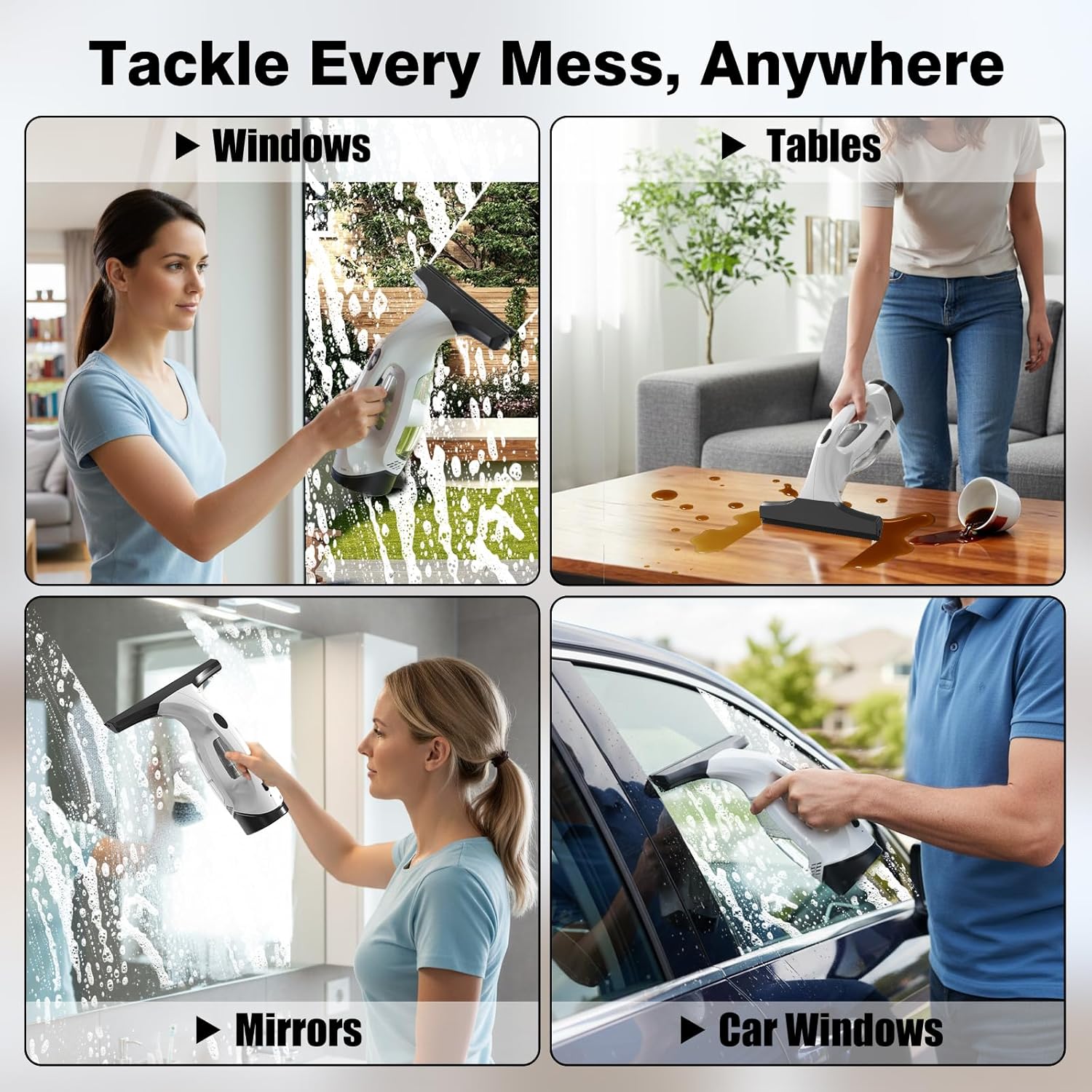 Cordless Window Vacuum Squeegee ✨