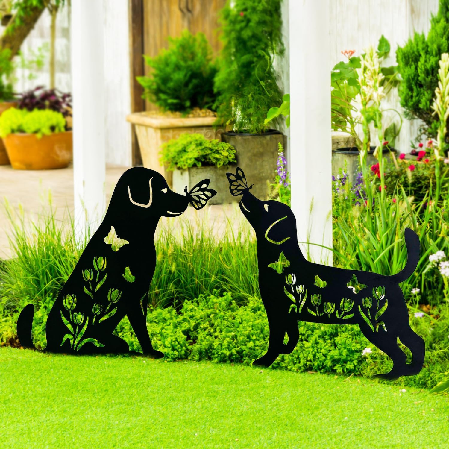 Animal Series Metal Decor for Outside Garden 