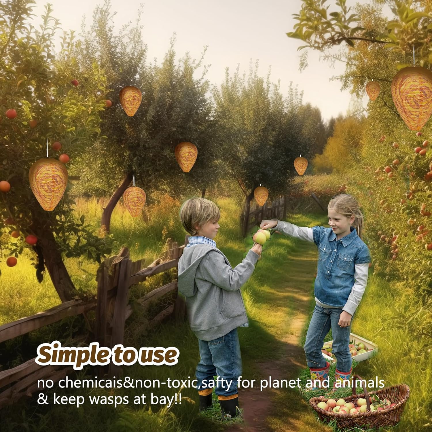 Environmental friendly Hanging Wasp Nest Decoy- Effective Deterrent Bee Hornets