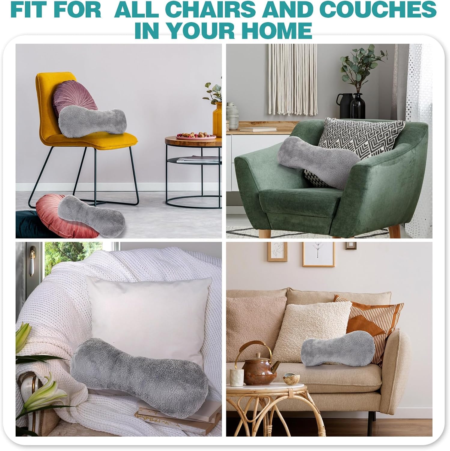 Adjustable Shoulder Straps Bone Shaped Neck Headrest