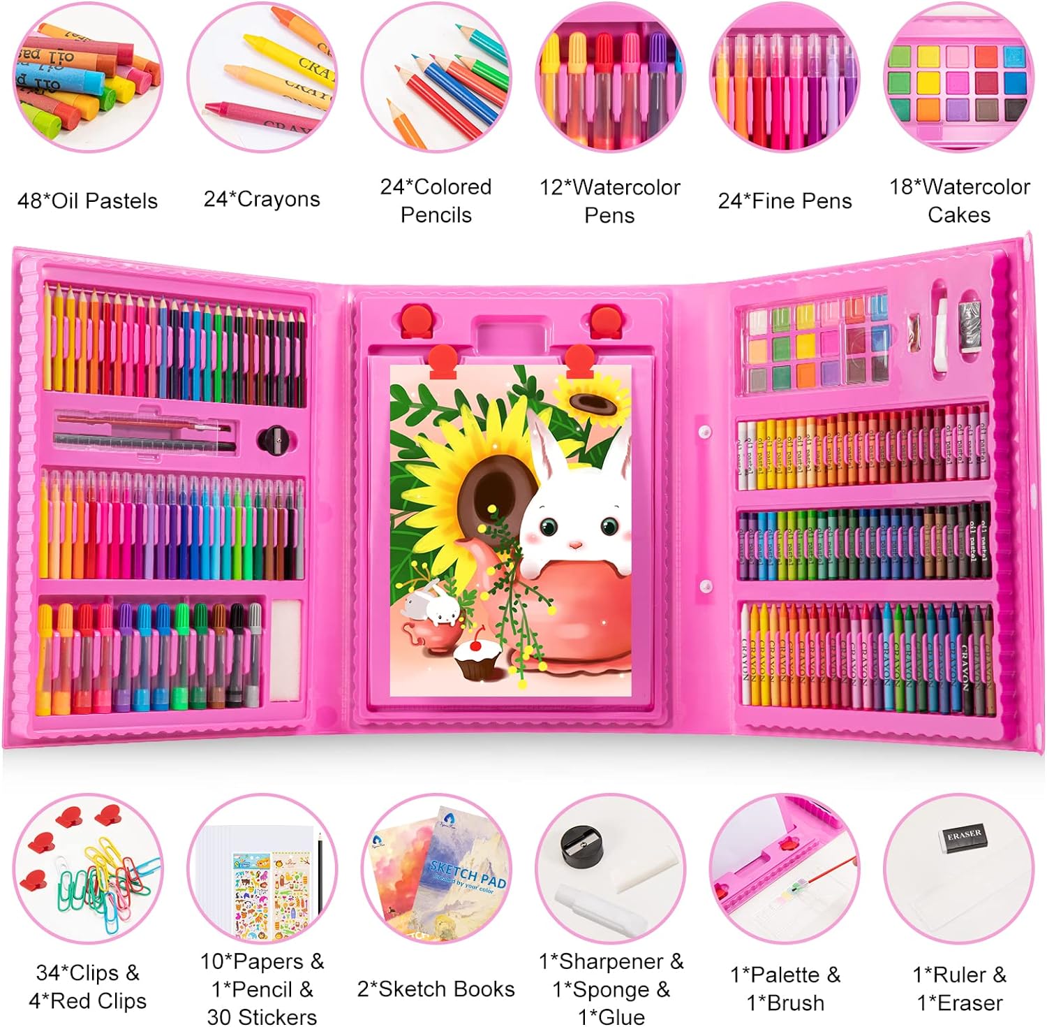 Deluxe 6-In-1 Art Creativity Set
