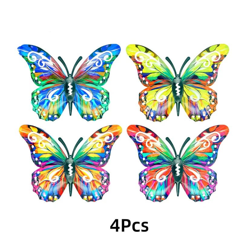 🦋4Pcs Butterfly Metal Wall Decor