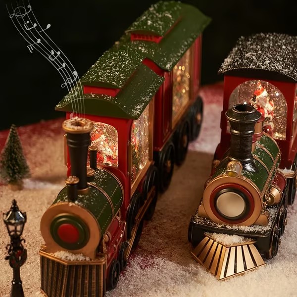 🎅Christmas Eve train snowflake Music Box