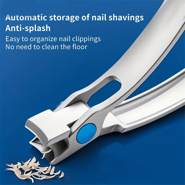 🎉Easy to handle long curved bar nail clippers
