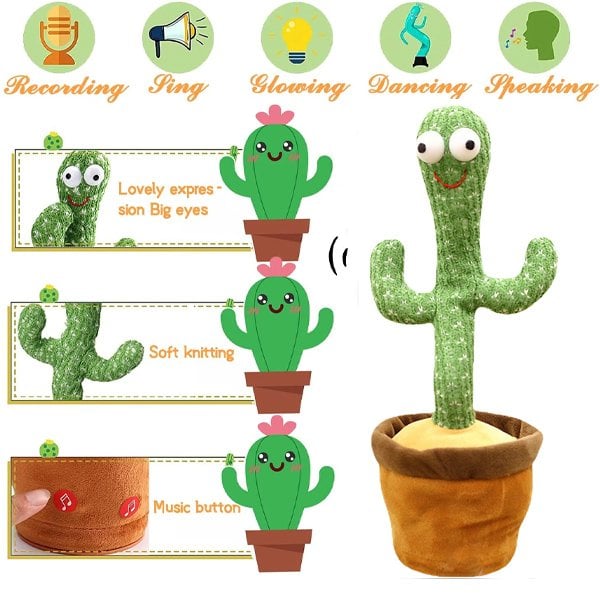 Talking & Dancing Cactus Mimicking Toy