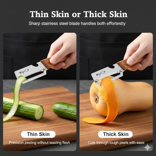🔪 All-in-One Stainless Steel Peeler