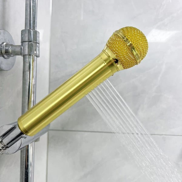 🎤 Microphone-Shaped Creative Showerhead
