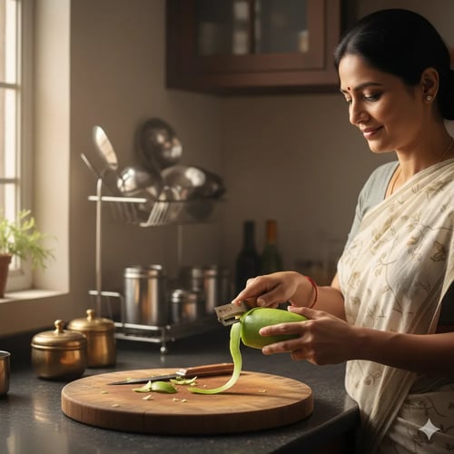 🔪 All-in-One Stainless Steel Peeler