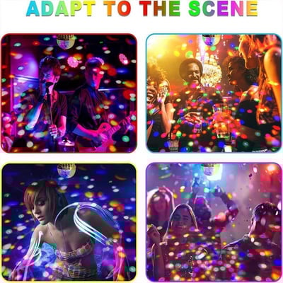 🔥HOT SALE - Colorful Rotating Disco Ball Light 2PCS