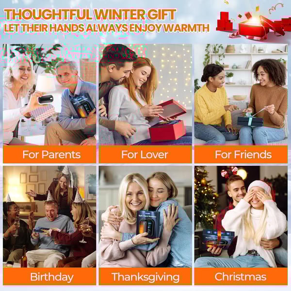 🎁2 Packs Magnetic Hand Warmers Rechargeable