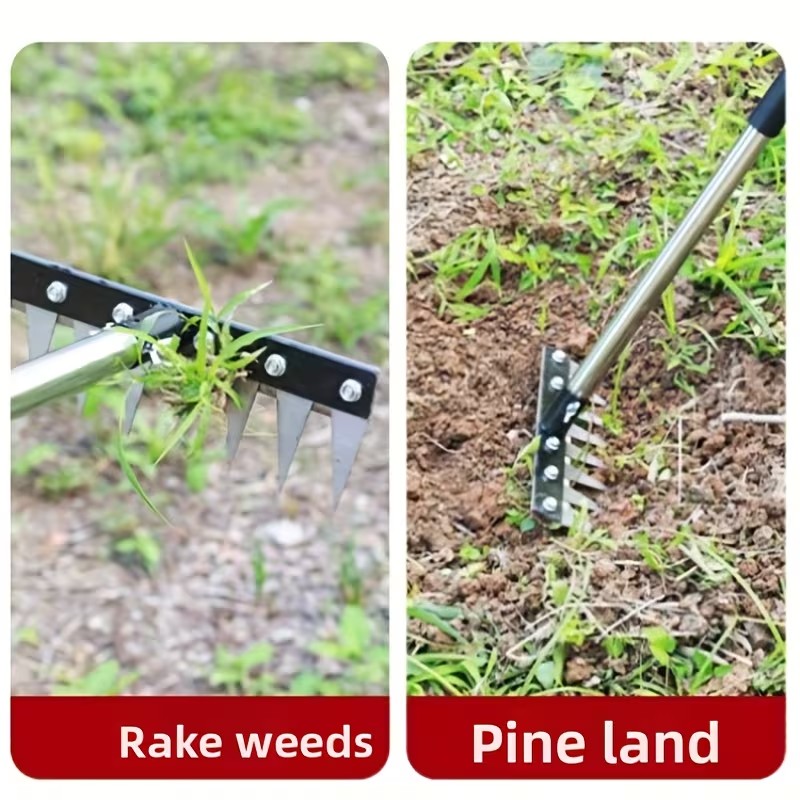 Multi-Purpose Carbon Steel Garden Rake
