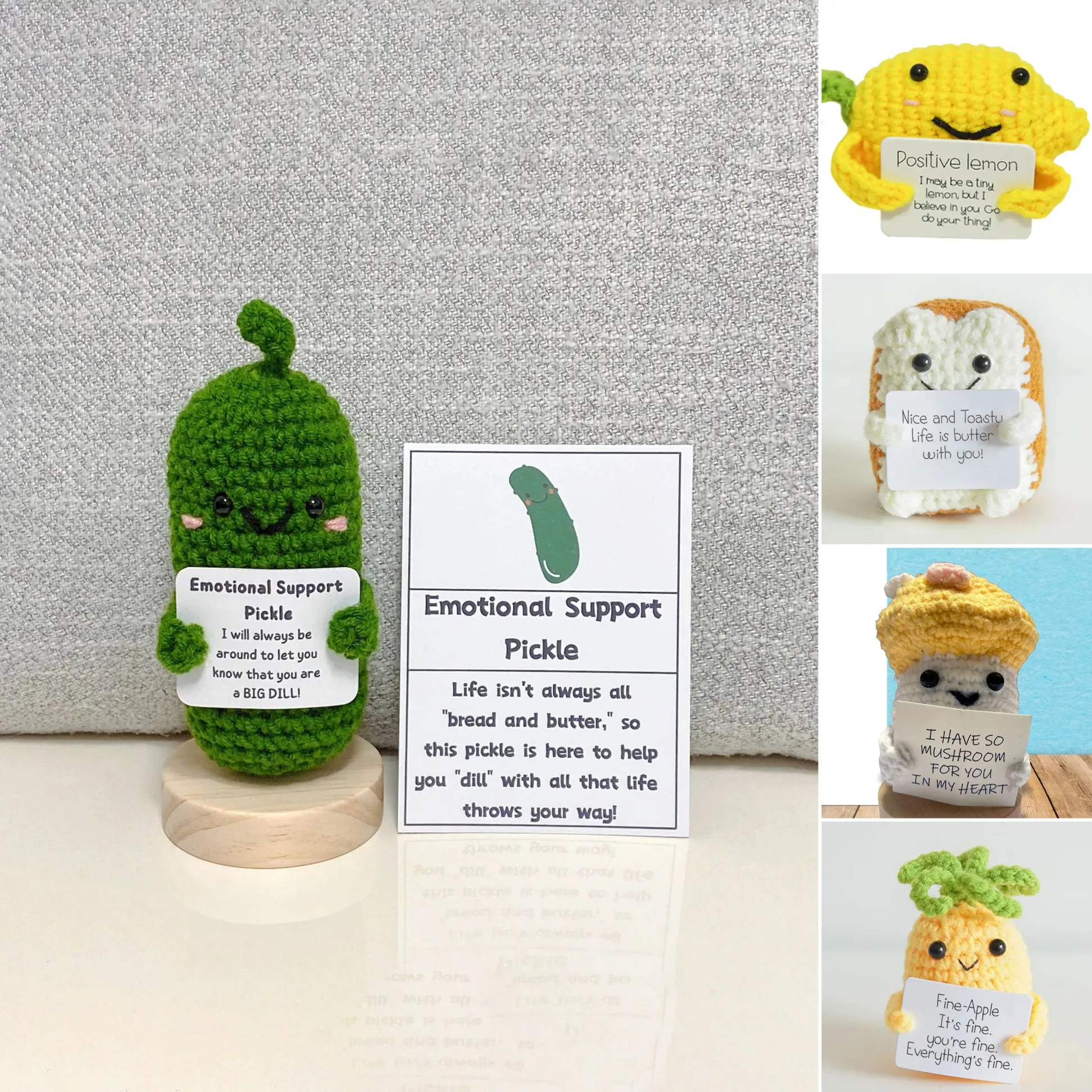 🥒HANDMADE EMOTIONAL SUPPORT PICKLE GIFT