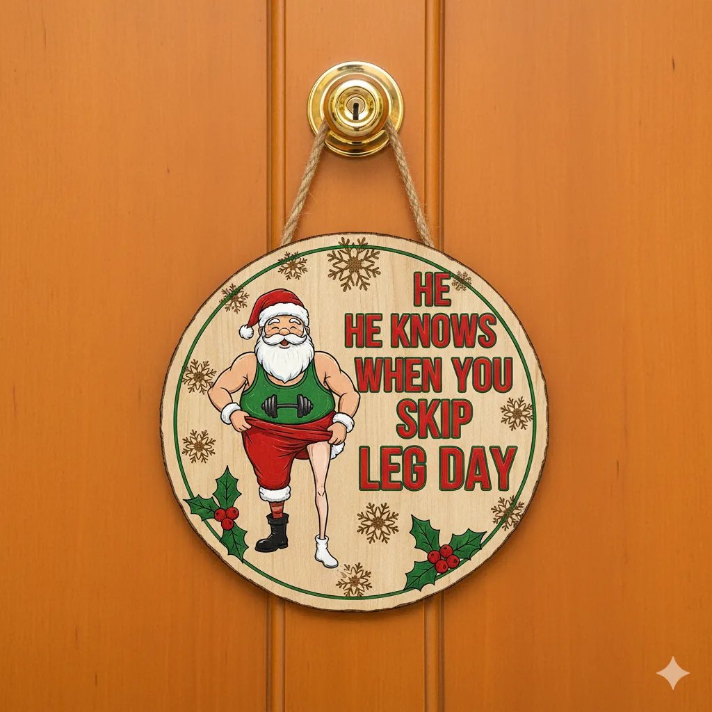 The Santa Surveillance Squad 🎅🚨 | Funny Christmas Door Sign