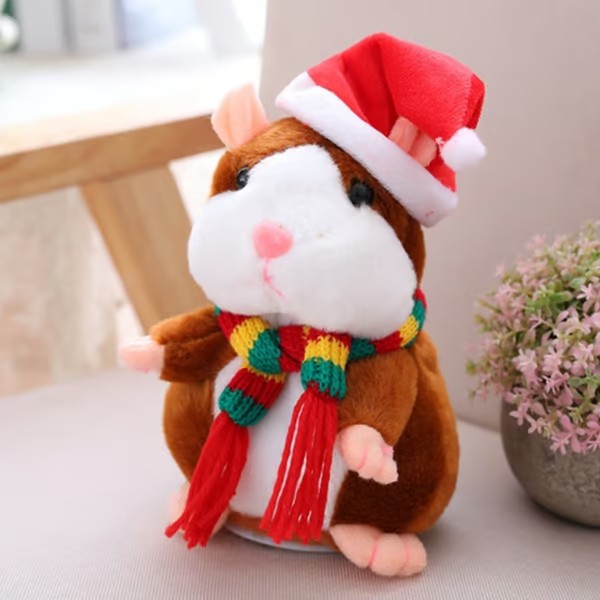 Christmas Talking Hamster Plush Toy