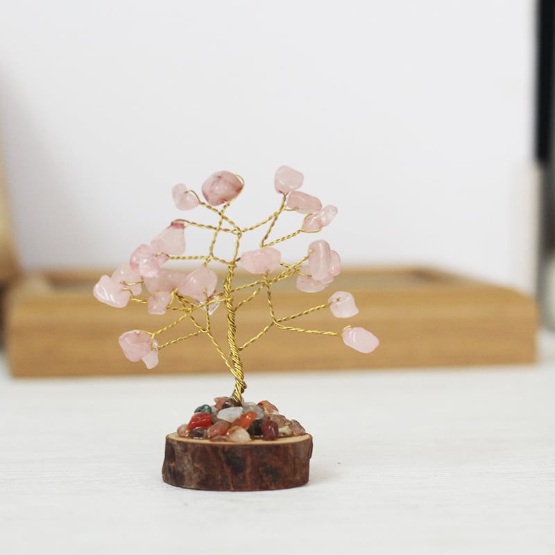 🍀12 Mini Crystal Tree Set｜Feng Shui Gemstones for Energy Healing