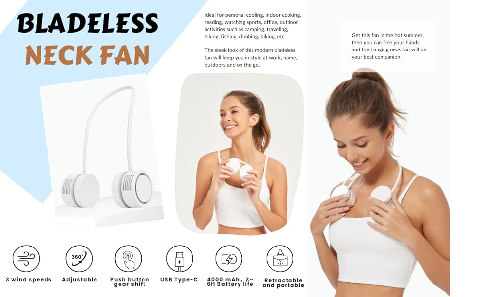 Bladeless Neck Fan