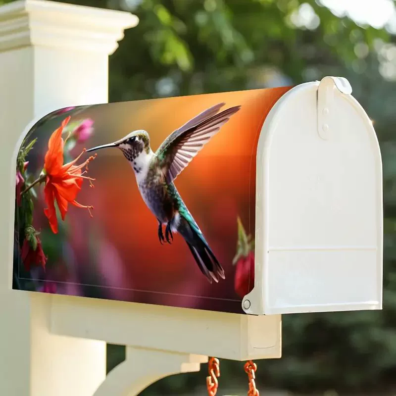 Spring-Summer Waterproof Oxford Magnetic Mailbox-Cover 21"" x 18""