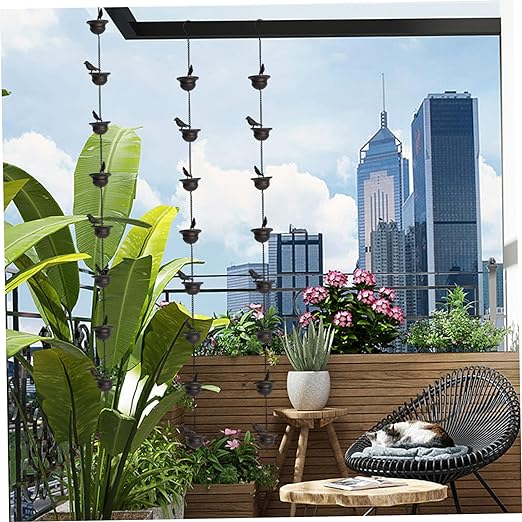 🔥HOT SALE 49% OFF - Mobile Birds on Cups Rain Chain