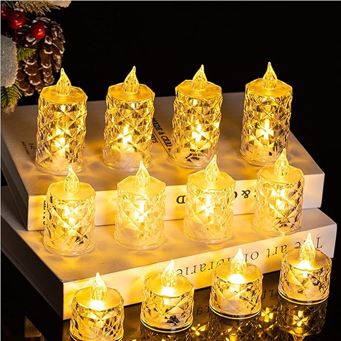 ON SALE🔥3pcs(S/M/L)/SET Crystal Flameless Candle Light