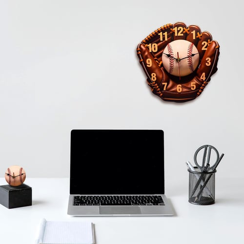 ⚾Baseball gloves wall clock