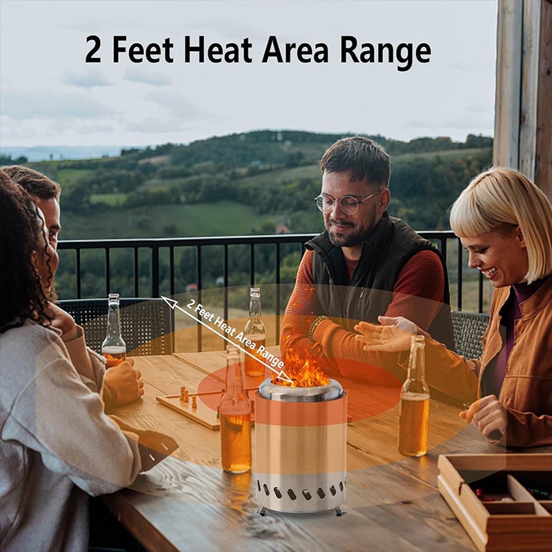 🎄Christmas Sales 49% OFF -Portable Smokeless Tabletop Firepit