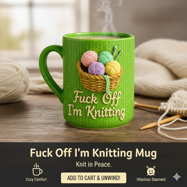 F**k Off I'm Knitting Mug