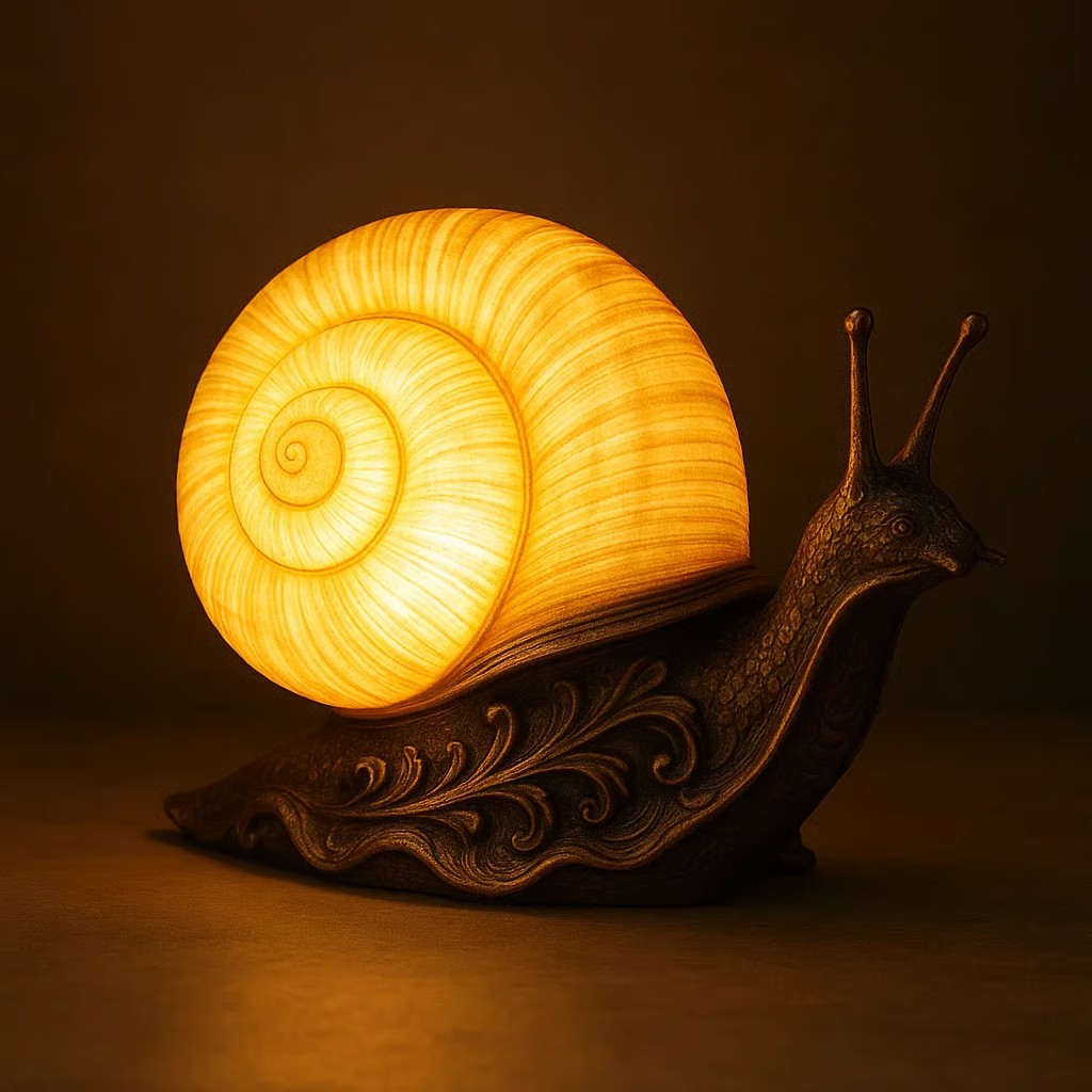 Snail Lamp Night Light Cottagecore Decor