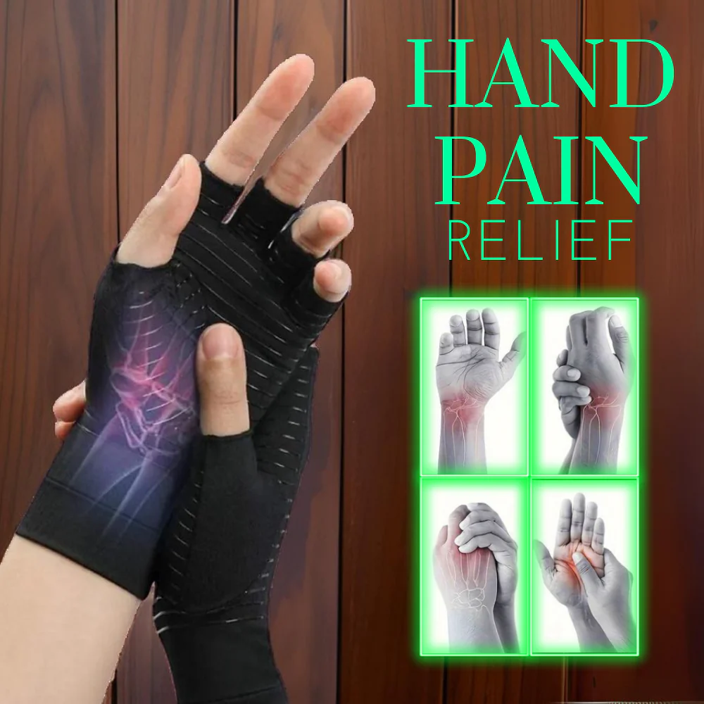 Copper Compression Gloves for Hand Pain