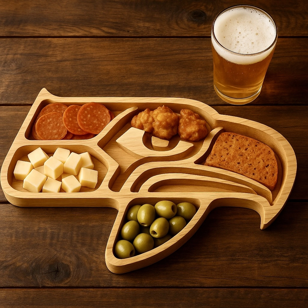 Team Legacy Wooden Charcuterie Board – Limited Edition Game Day Platter