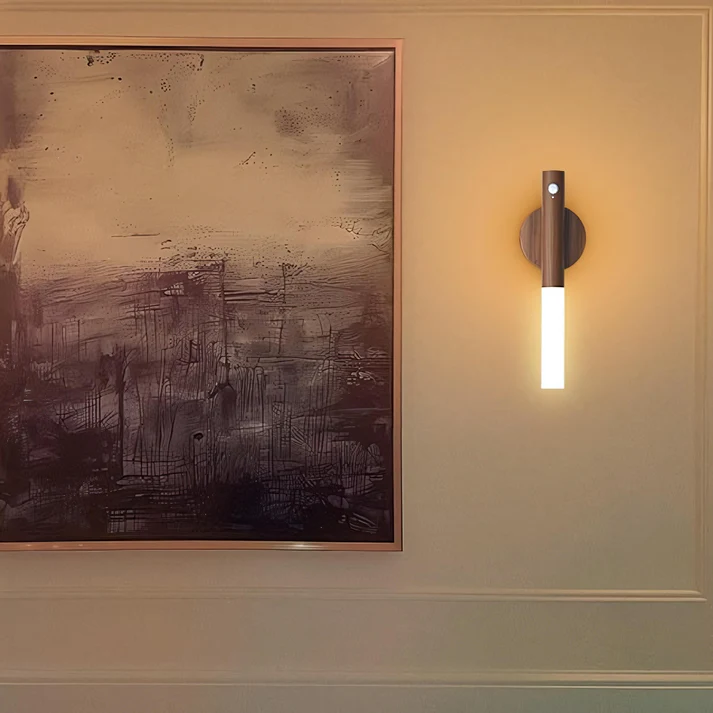 Wooden smart sensor lamp