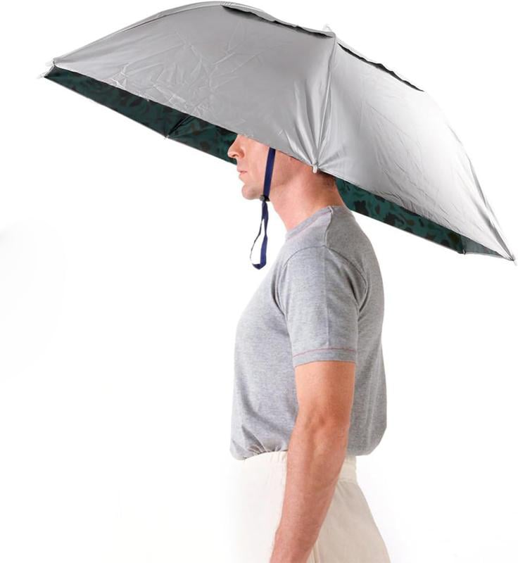☂️Head Umbrella Hat-Compact Folding Hands Free Hat Umbrella