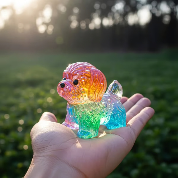 Cute Bubble Dogs Figurines