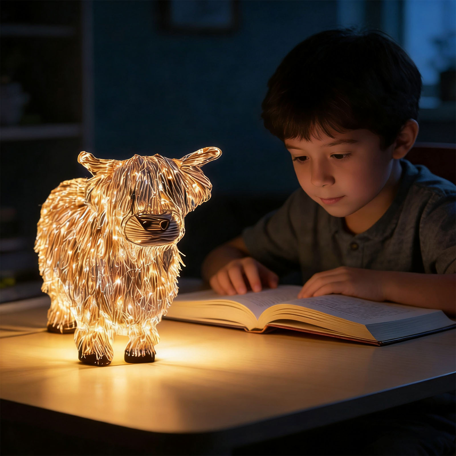🐂 Highland Cow Sculptural Lamp | A Cozy Statement Piece