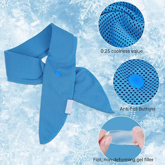 2 Pack Cooling Neck Wraps With Long Lasting Gel